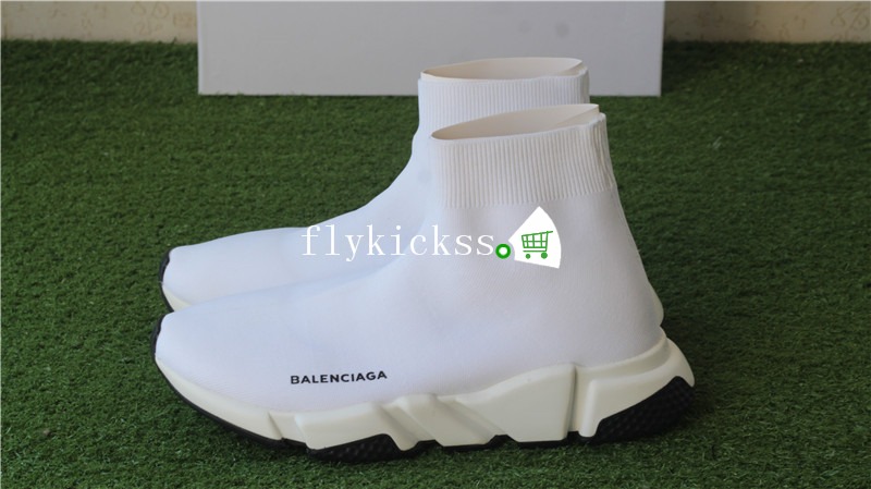 Balenciaga Speed Trainer White With Black Bottom